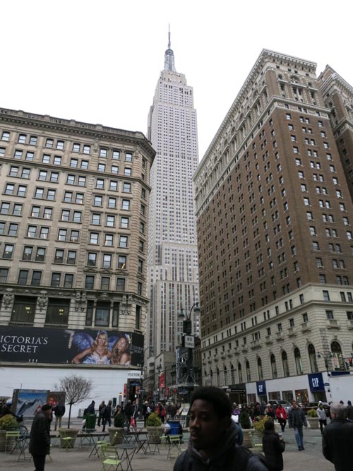 Empire State Building From Herald Square, Midtown Manhattan, December 11, 2014