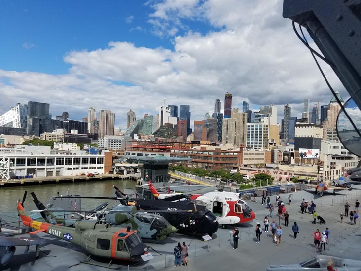 Flight Deck From Navigation Bridge, Intrepid Sea, Air & Space Museum, Midtown Manhattan, June 15, 2018