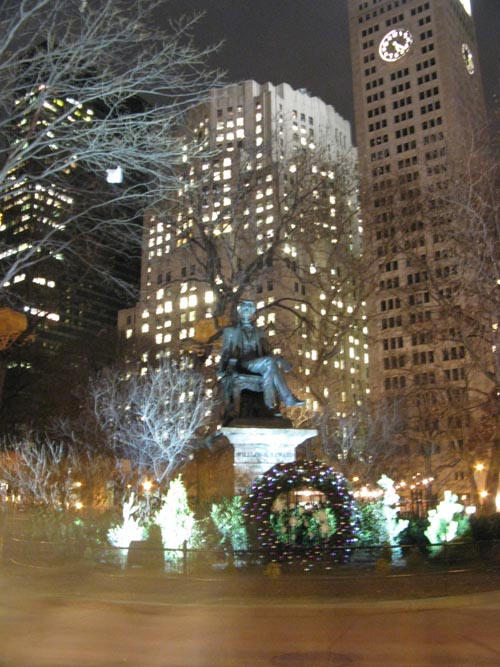 William Seward Statue, Madison Square Park, Midtown Manhattan, December 5, 2008