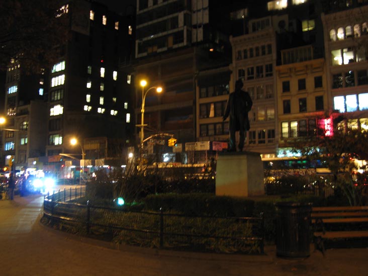 Roscoe Conkling Statue, Madison Square Park, Midtown Manhattan, December 5, 2008