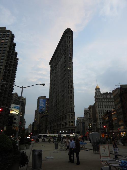 Flatiron Building Across From Madison Square Park, Midtown Manhattan, August 17, 2012