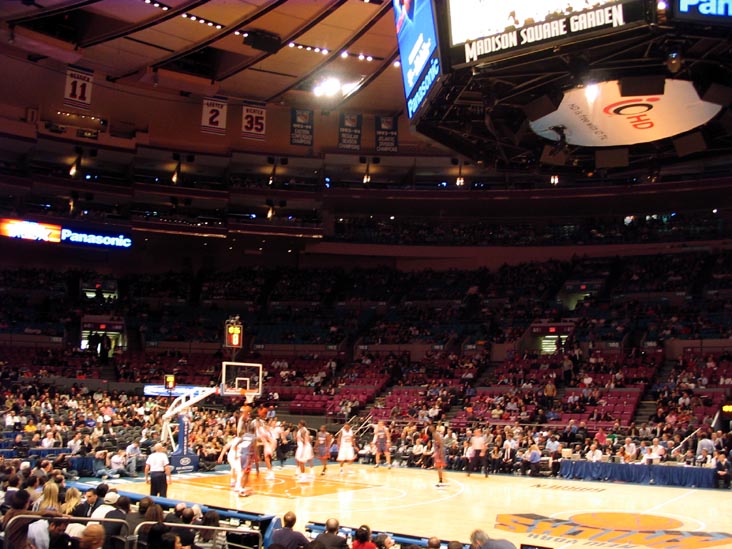 New York Knicks vs. Charlotte Bobcats, Madison Square Garden, Midtown Manhattan, April 9, 2008