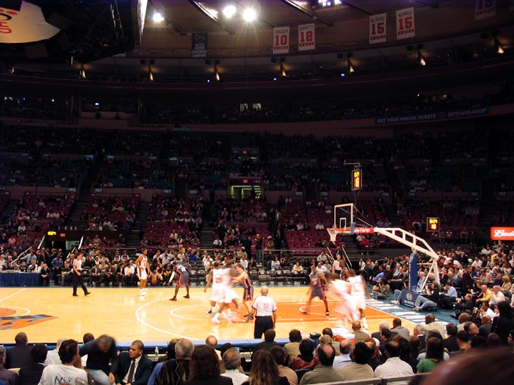 New York Knicks vs. Charlotte Bobcats, Madison Square Garden, Midtown Manhattan, April 9, 2008