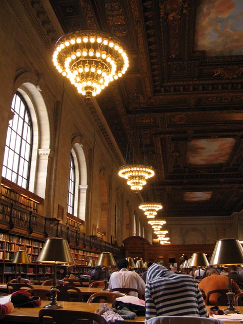 Rose Main Reading Room, New York Public Library, Fifth Avenue and 42nd Street, Midtown Manhattan, October 13, 2009