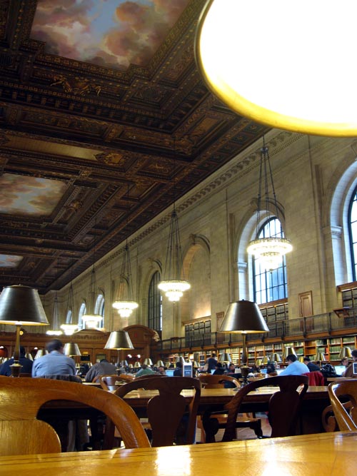 Rose Main Reading Room, New York Public Library, Fifth Avenue and 42nd Street, Midtown Manhattan, October 15, 2009