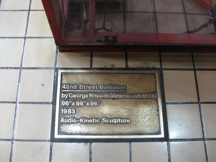 42nd Street Ballroom Plaque, Port Authority Bus Terminal, 625 Eighth Avenue, Midtown Manhattan