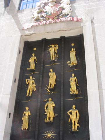 Carl Paul Jennewein's Bronze of Products and People of the British Empire, British Empire Building, Rockefeller Center, Midtown Manhattan