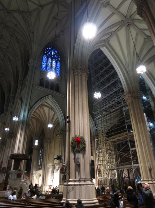 St. Patrick's Cathedral, Fifth Avenue Between 50th and 51st Streets, Midtown Manhattan, December 31, 2012