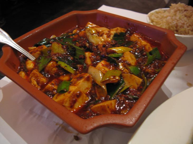 Chef's Ma Paul Tofu With Chili Minced Pork, Szechuan Gourmet, 21 West 39th Street, Midtown Manhattan