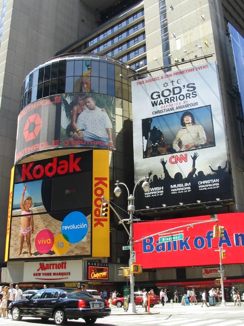 46th Street and Broadway, SW Corner, Times Square, Midtown Manhattan