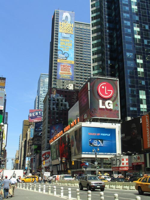 45th Street and Seventh Avenue, NE Corner, Times Square, Midtown Manhattan