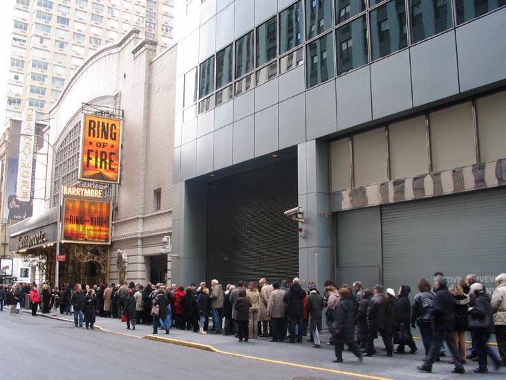 Line for Ring of Fire, Ethel Barrymore Theatre, 243 West 47th Street, Midtown Manhattan, February 11, 2006