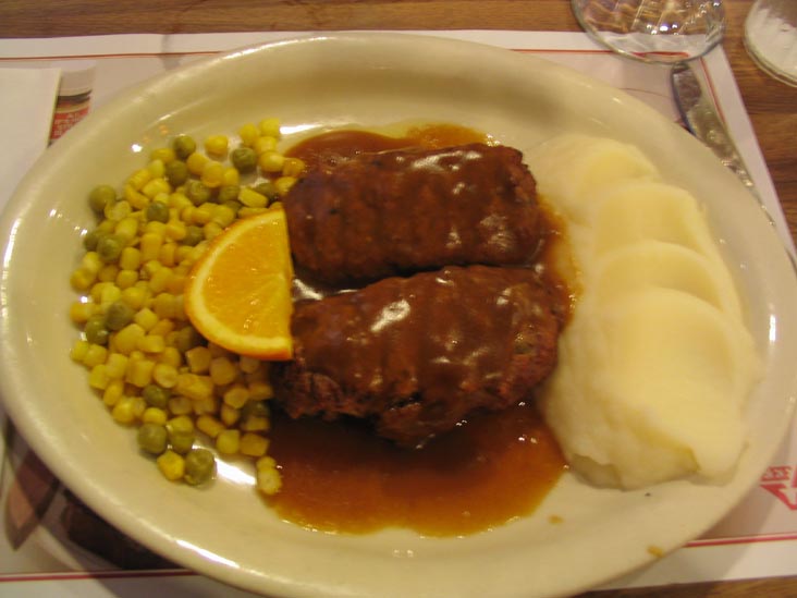Meatloaf Special, Howard Johnson's, 1551 Broadway, Times Square, Midtown Manhattan