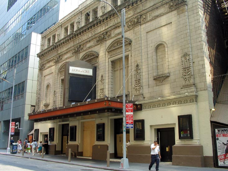 Longacre Theatre, 220 West 48th Street, Times Square, Midtown Manhattan
