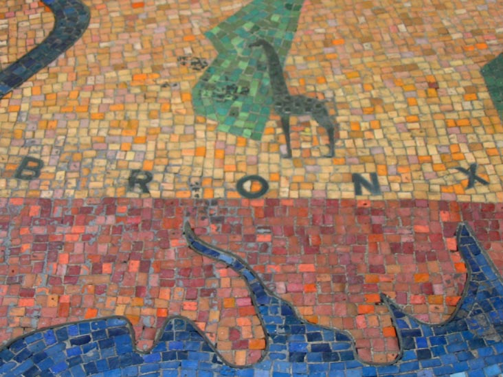 Mosaic, NYPD Station, 43rd Street Between Broadway and Seventh Avenue, Times Square, Midtown Manhattan