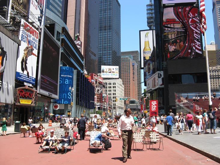 Broadway Near 47th Street, Times Square Pedestrian Mall, Times Square, Midtown Manhattan, July 6, 2009