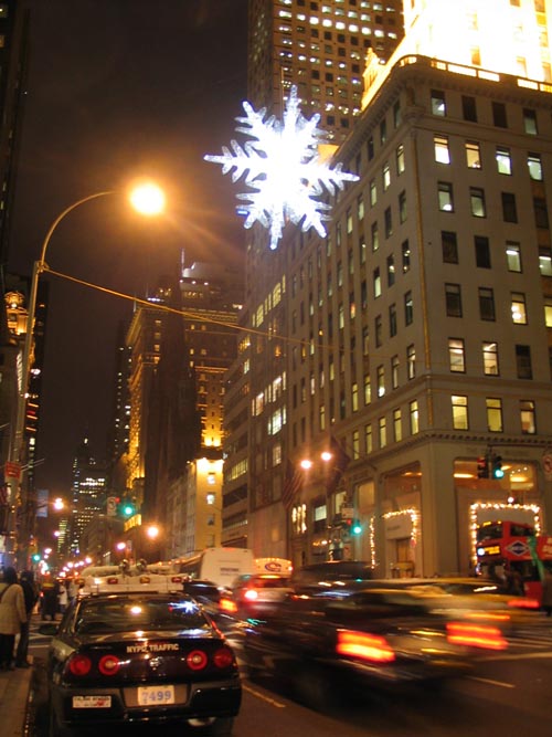 UNICEF Snowflake, Looking South From Fifth Avenue and 57th Street, Midtown Manhattan