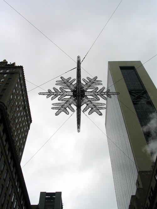 UNICEF Snowflake, Fifth Avenue and 57th Street, Midtown Manhattan, November 14, 2007