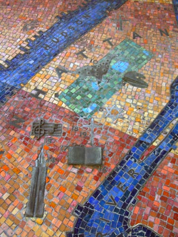 Mosaic, Times Square Police Station, 43rd Street Between Broadway and Seventh Avenue, Times Square, Midtown Manhattan