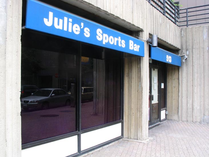 Julie's Sports Bar, 513 Main Street, Roosevelt Island, June 10, 2004