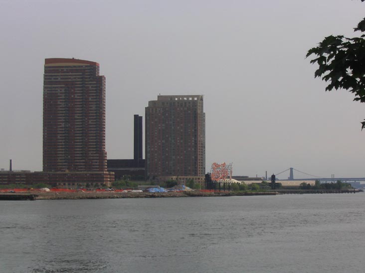 Hunters Point, Long Island City, Queens From Roosevelt Island, June 16, 2004