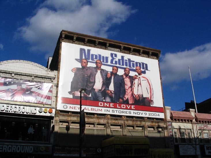 New Edition Billboard, West 125th Street, Harlem, Manhattan