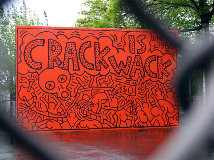 Keith Haring Mural, Crack is Wack Playground, East Harlem, Manhattan
