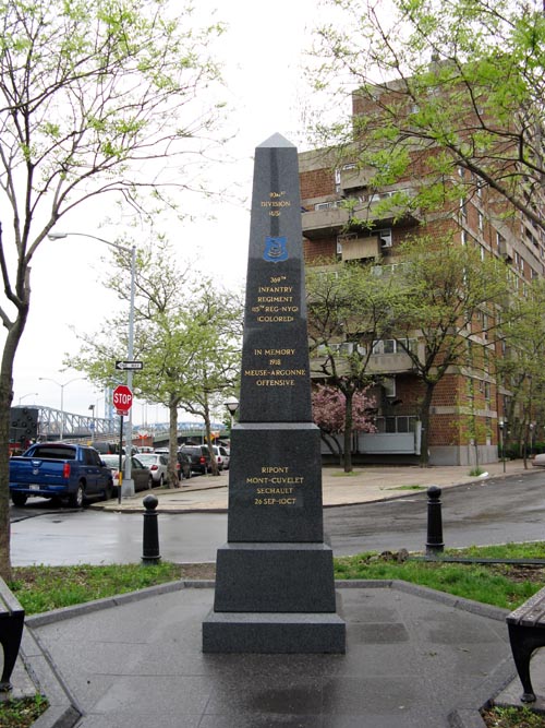 369th Infantry Regiment Memorial, Fifth Avenue at 142nd Street, Harlem, Manhattan