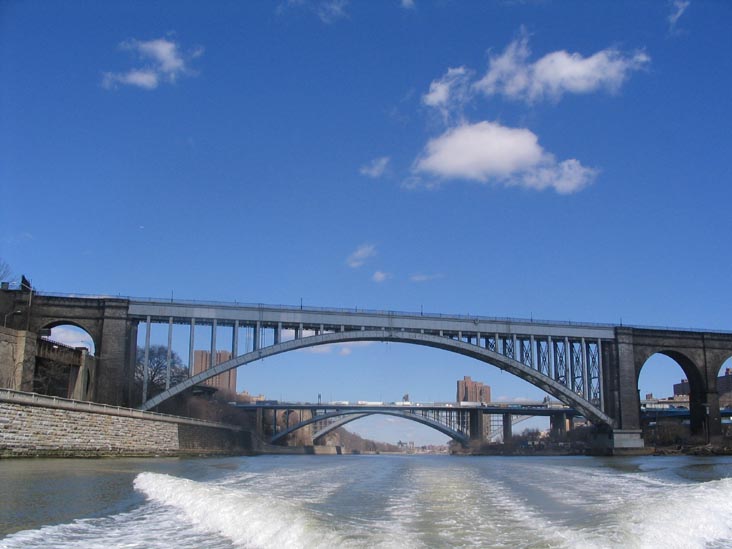 High Bridge, Alexander Hamilton Bridge and Washington Bridge, Harlem River, New York