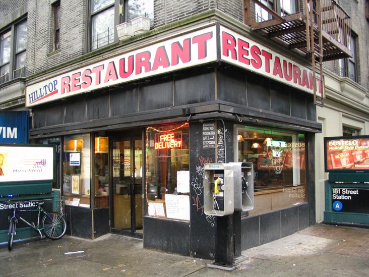 Hilltop Restaurant, 770 West 181st Street, Washington Heights, Manhattan