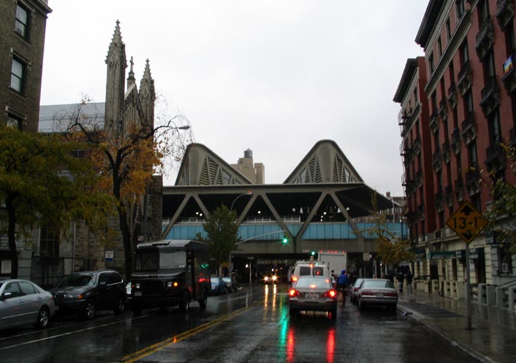 George Washington Bridge Bus Station from Ft. Washington Avenue, Washington Heights, Manhattan