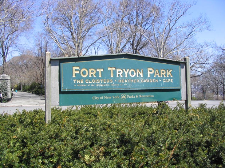 Fort Tryon Park Entrance, Washington Heights, Manhattan