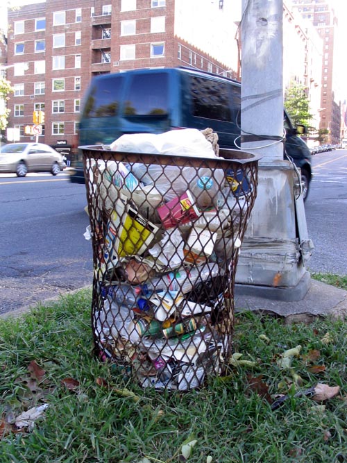 Trash Can, Riverside Park at 79th Street, Upper West Side, Manhattan