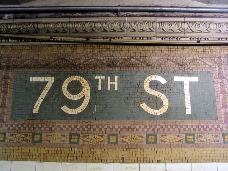 Subway Mosaic, 79th Street Station, Upper West Side, Manhattan