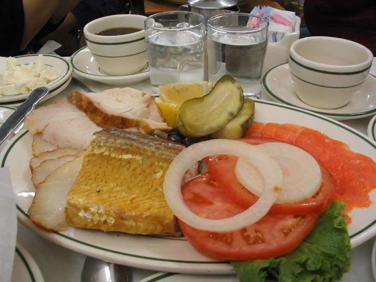 Smoked Fish Platter, Barney Greengrass, 541 Amsterdam Avenue, Upper West Side, Manhattan