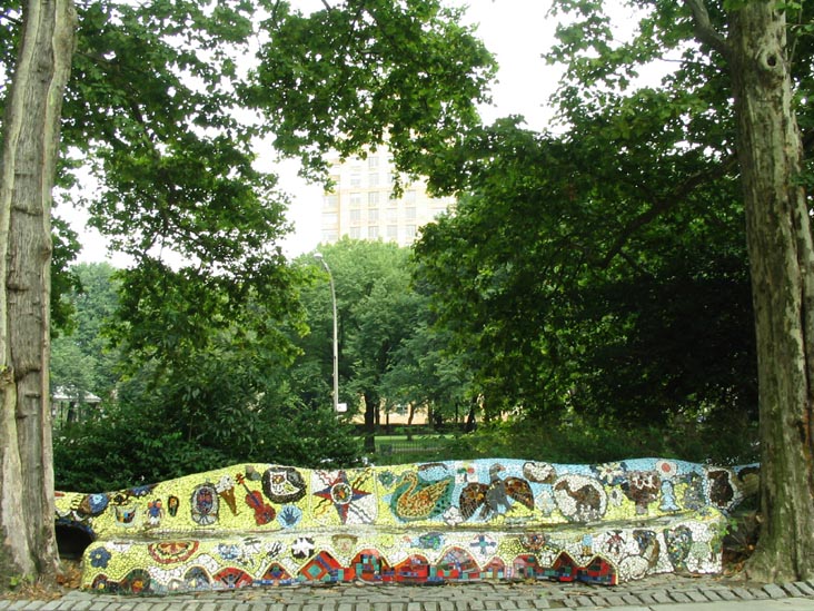 Mosaic Benches, Grant's Tomb, Riverside Park, Morningside Heights, Manhattan