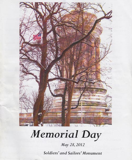 Memorial Day Program, Soldiers' and Sailors' Memorial Monument, Riverside Park, Upper West Side, Manhattan, May 28, 2012