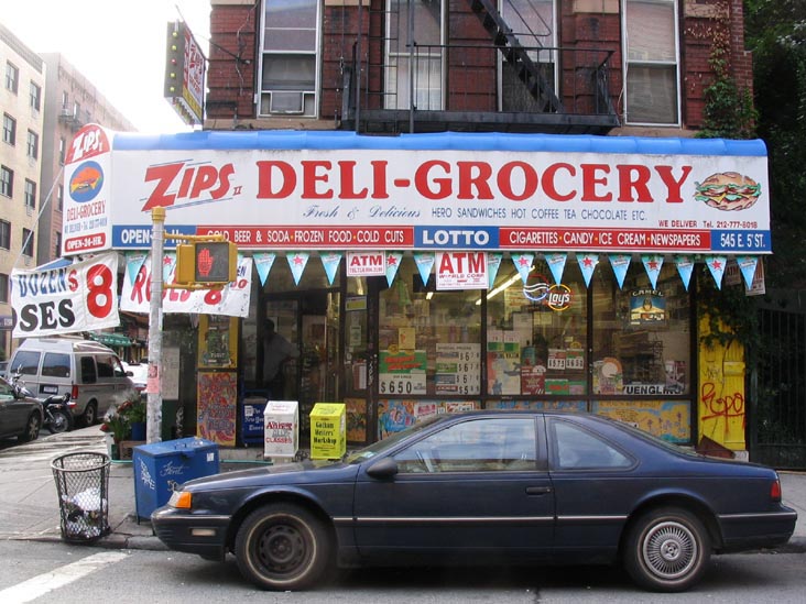 Zips II Deli-Grocery, 545 East 5th Street, East Village, Manhattan