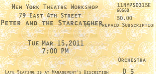 Peter and the Starcatcher Ticket