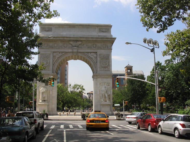 Looking South Towards the Washington Square Arch from Fifth Avenue, Greenwich Village