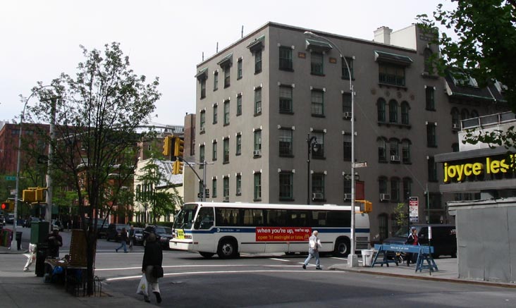 University Place and 8th Street, SW Corner, Greenwich Village, Manhattan, April 30, 2004