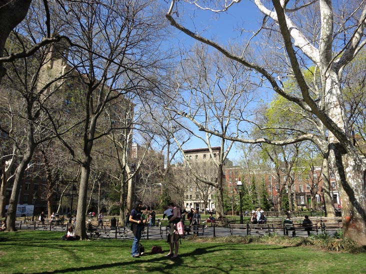 Washington Square Park, Greenwich Village, Manhattan, April 17, 2013