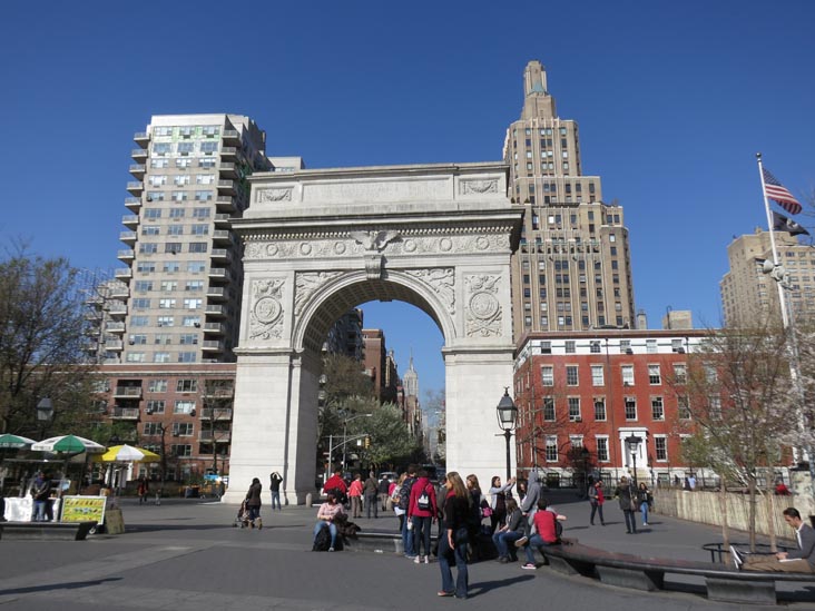 Washington Arch, Washington Square Park, Greenwich Village, Manhattan, March 28, 2012