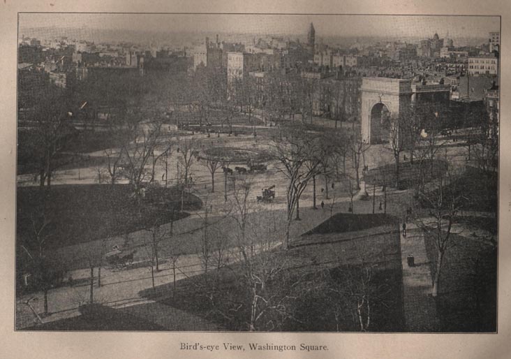 Washington Square Bird's-eye View, 1909 Parks Department Annual Report