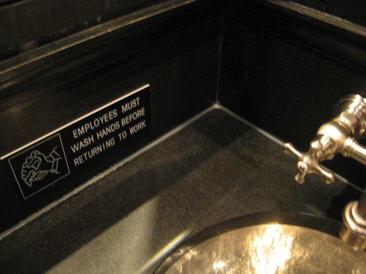 Employees Must Wash Hands, Chinatown Brasserie, 380 Lafayette Street, Noho, Manhattan, August 10, 2009