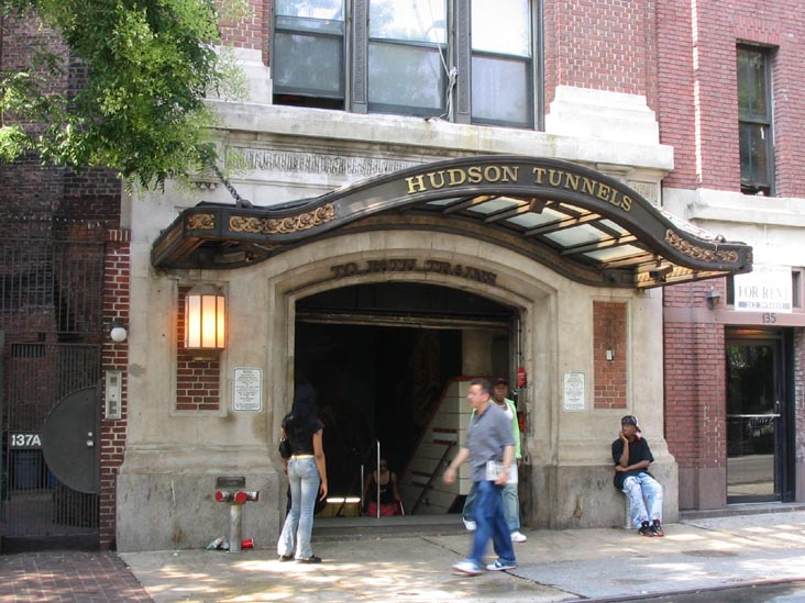 Entrance to the Christopher Street PATH Station, West Village, Manhattan