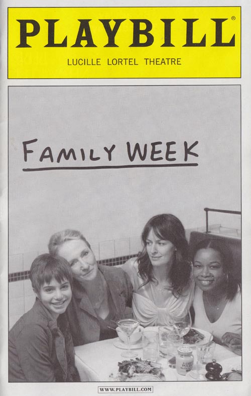 Family Week Playbill