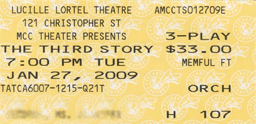 The Third Story Ticket, Lucille Lortel Theatre, January 27, 2009