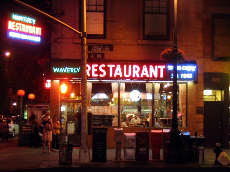 Waverly Restaurant, 385 Sixth Avenue, West Village