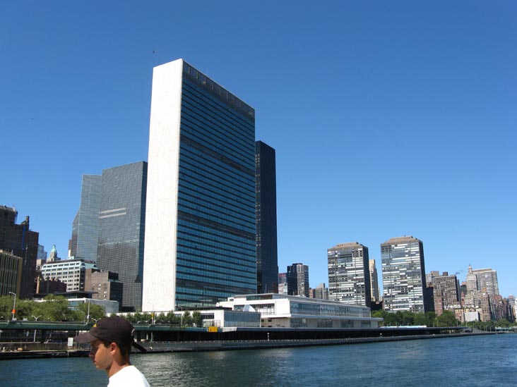 United Nations Building From Water Taxi, Midtown Manhattan